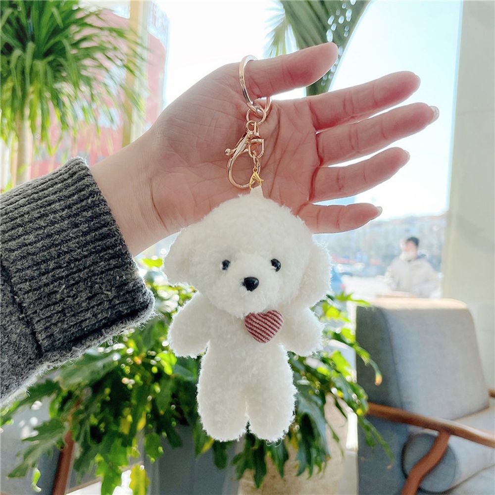 Animal (Bear/Rabbit/Dog) Plush Keychain 11cm