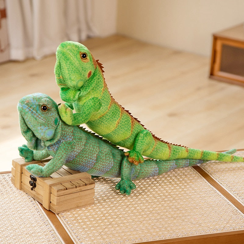 Chameleon Lifelike Plush Toys 65cm/95cm - Light Green/Dark Green