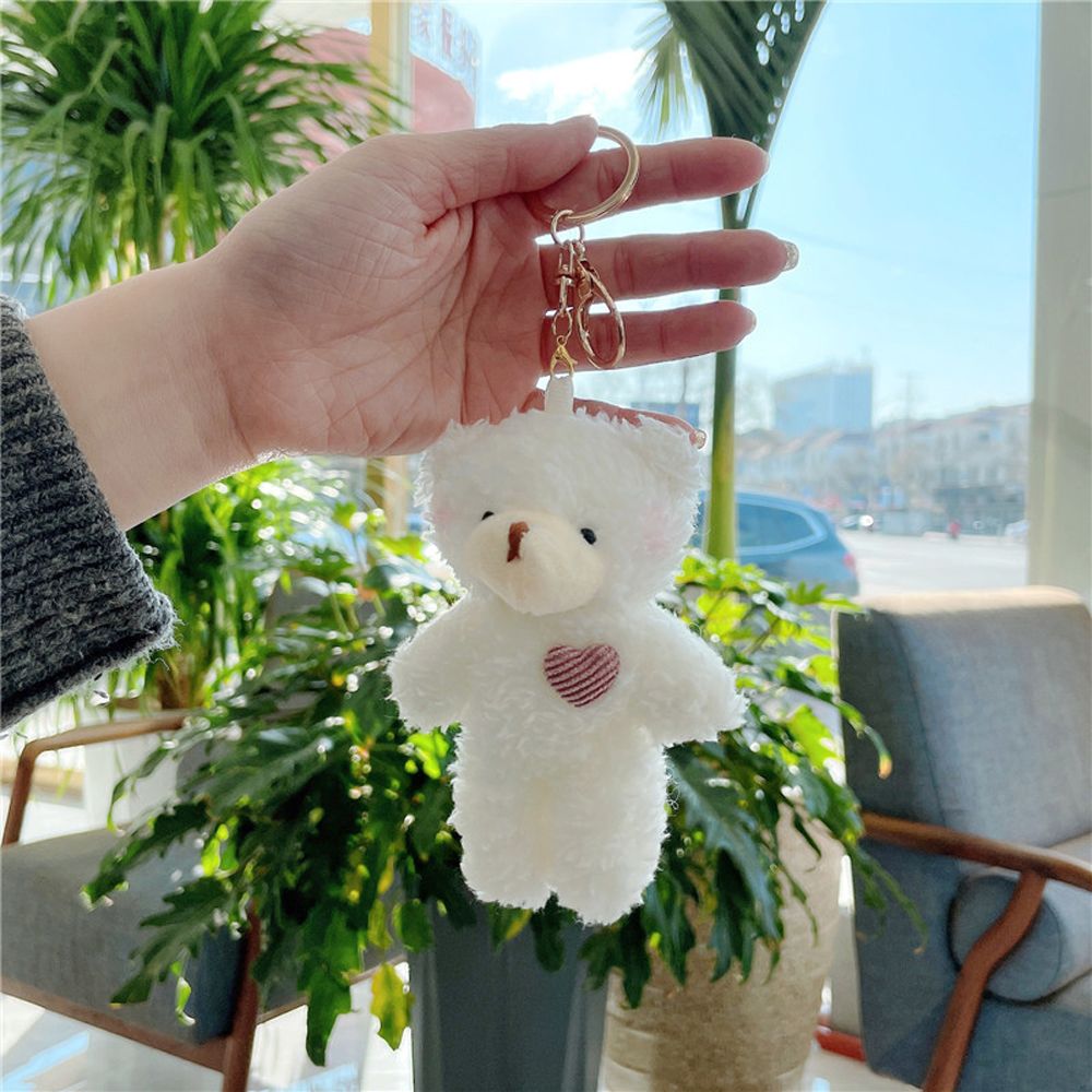 Animal (Bear/Rabbit/Dog) Plush Keychain 11cm