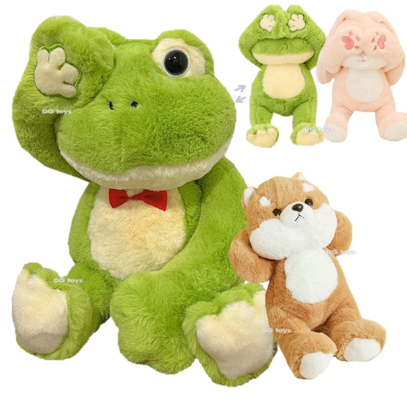 Peek-A-Boo Animal (Frog/Monkey/Bunny/Duck/Dog/Dragon/Panda) Plush Toys - 37cm