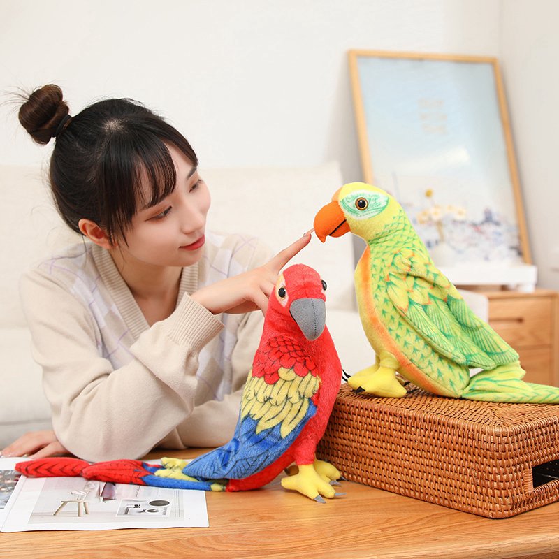 Parrot Lifelike Plush Toys 50cm/70cm - 6 styles