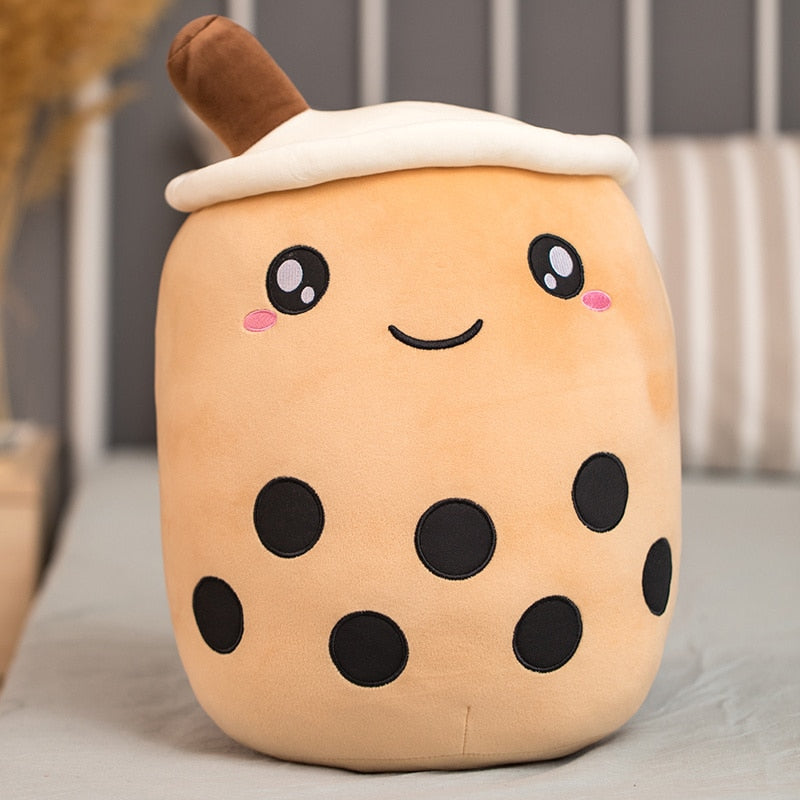 25-70cm cute cartoon Fruit bubble tea cup Plush Toys